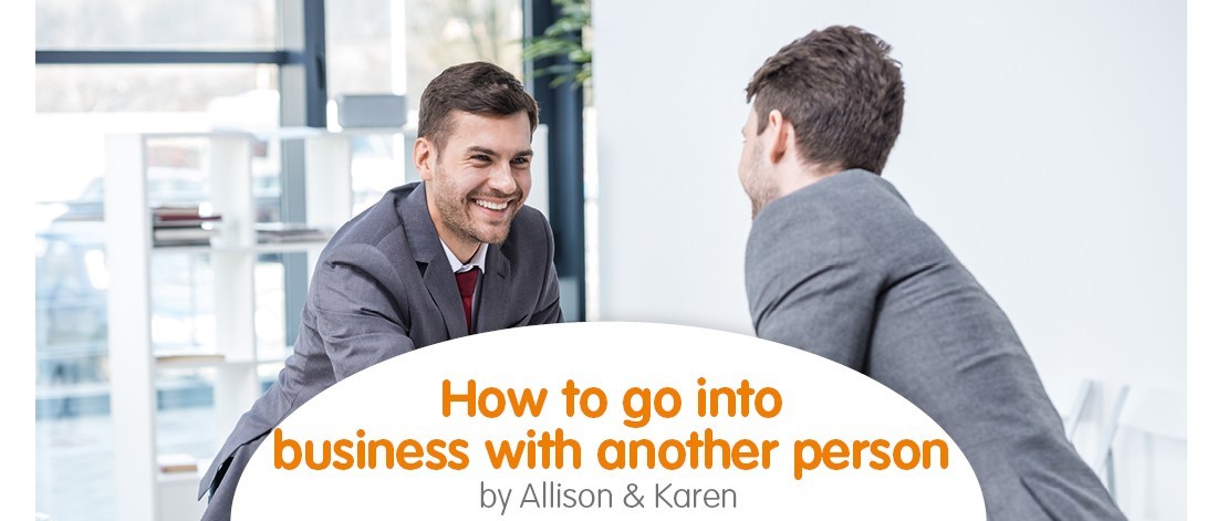 How to go into business with another person