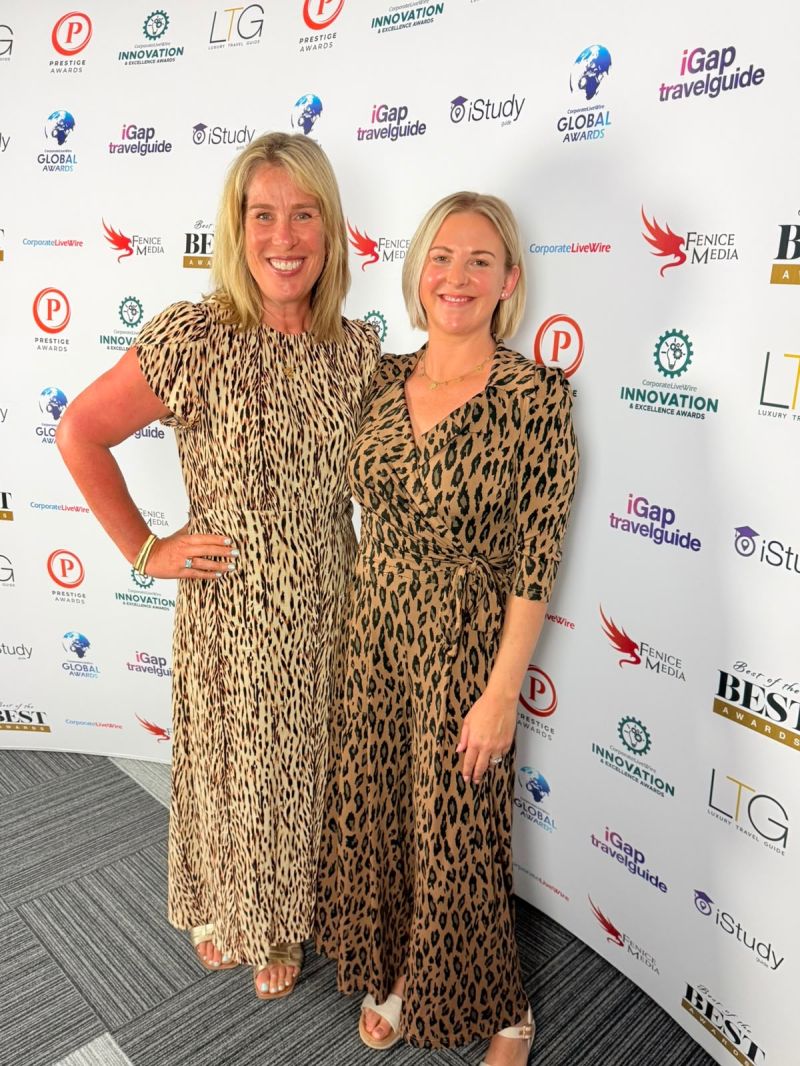 Rebecca Newenham and Natasha Doran at the Prestige Awards